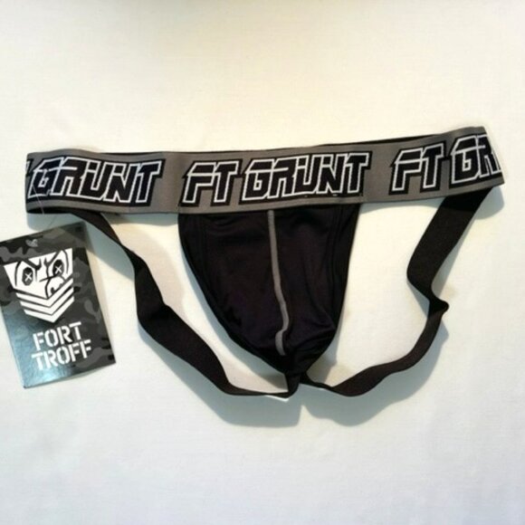 FORT TROFF Size "M" Grunt Corp Athletic Supporter- Black/Gray/White - Jock - Picture 2 of 10